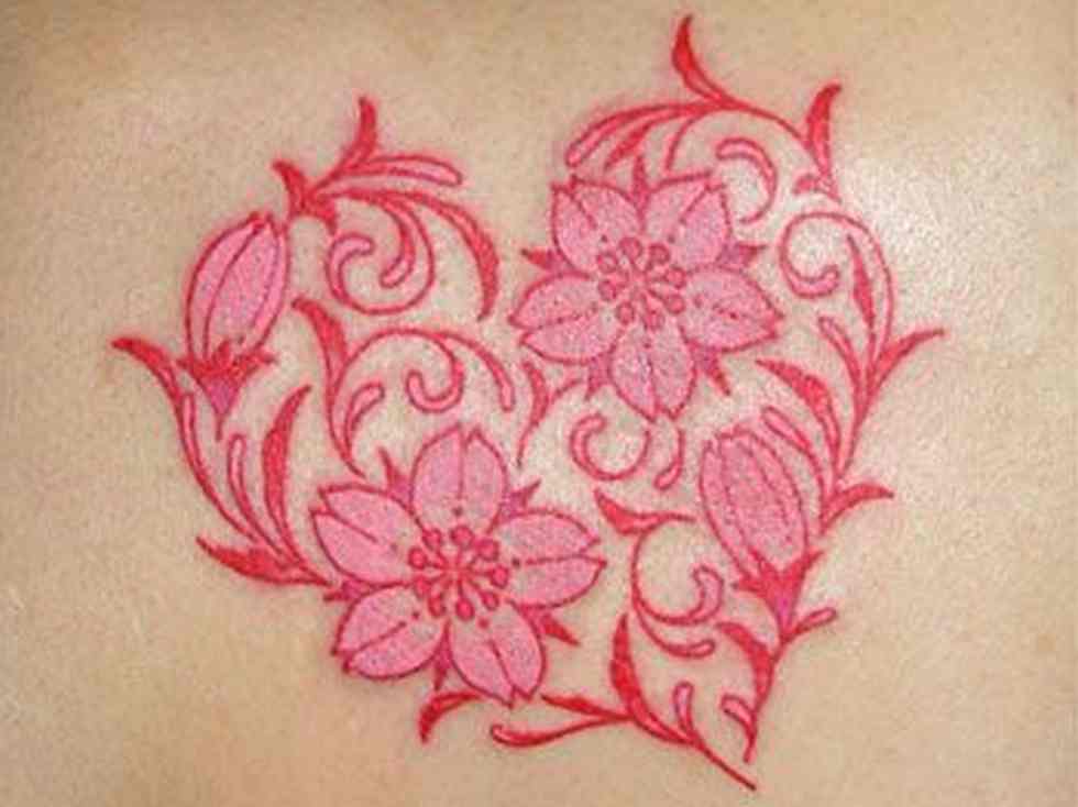 Coronary heart Form-inspired Tattoo