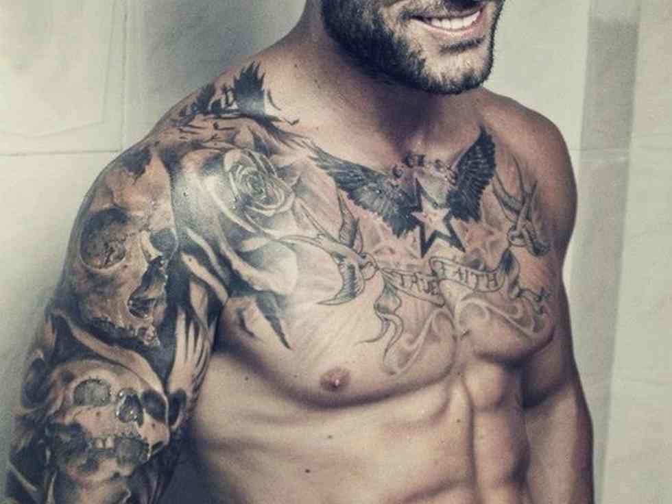 Tattoo Designs Gallery: Chest Tattoos for Males