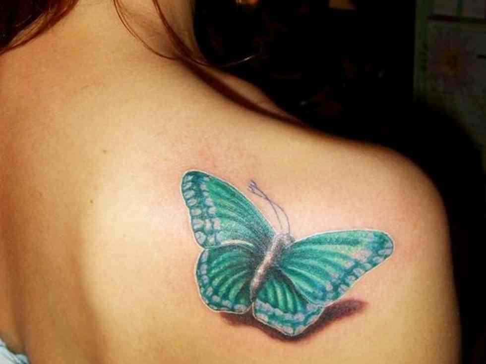 15 Attractive Shoulder Butterfly Tattoo Desgns