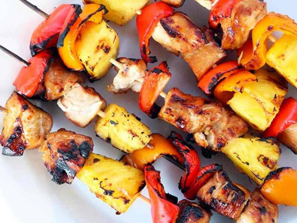 Hawaiian Hen Kabobs