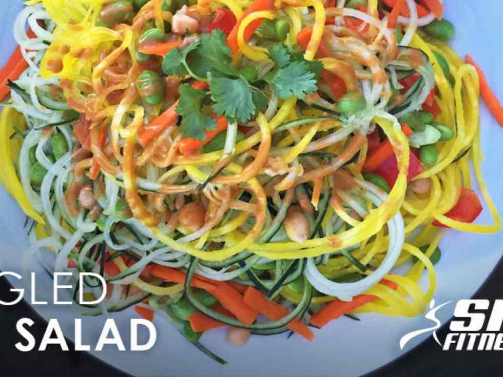 Tangled Thai Salad with Peanut Dressing