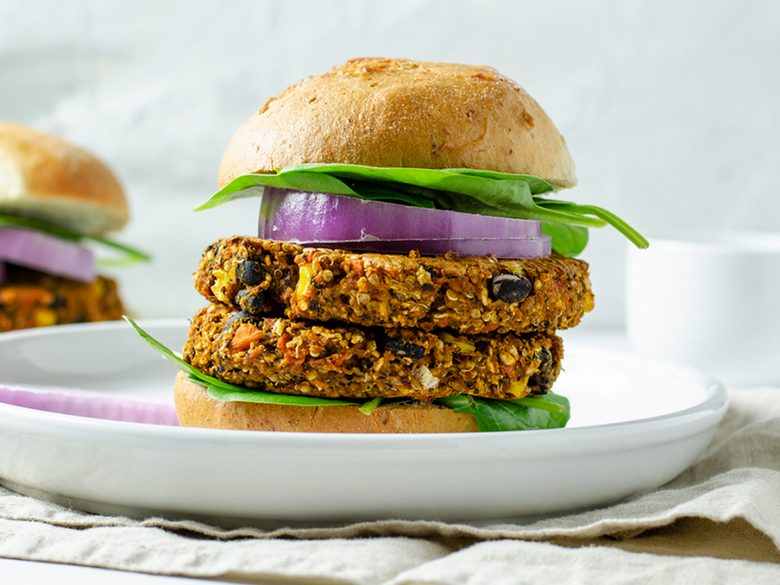 Black Bean & Candy Potato Burgers