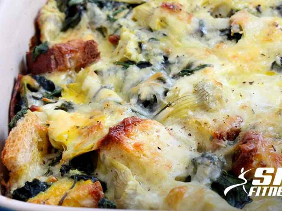 Spinach Artichoke Strata