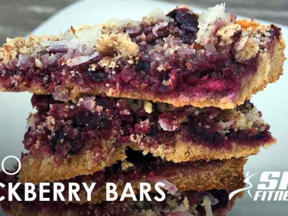 Paleo Blackberry Bars